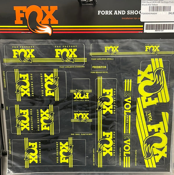 Fox Decal Yellow